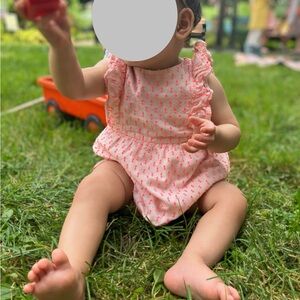 GAP Baby Romper with Pink Accents